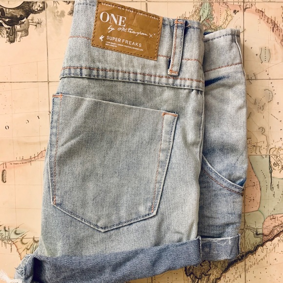 NWT One Teaspoon Superfreak Lace Up Shorts - Picture 7 of 9